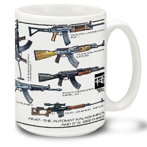 **AK-47 Weapons of the World Coffee Cup Mug