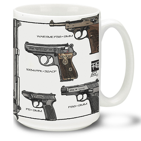**Walther Pistols Weapons of the World Coffee Cup Mug