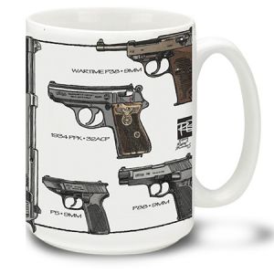 **Walther Pistols Weapons of the World Coffee Cup Mug
