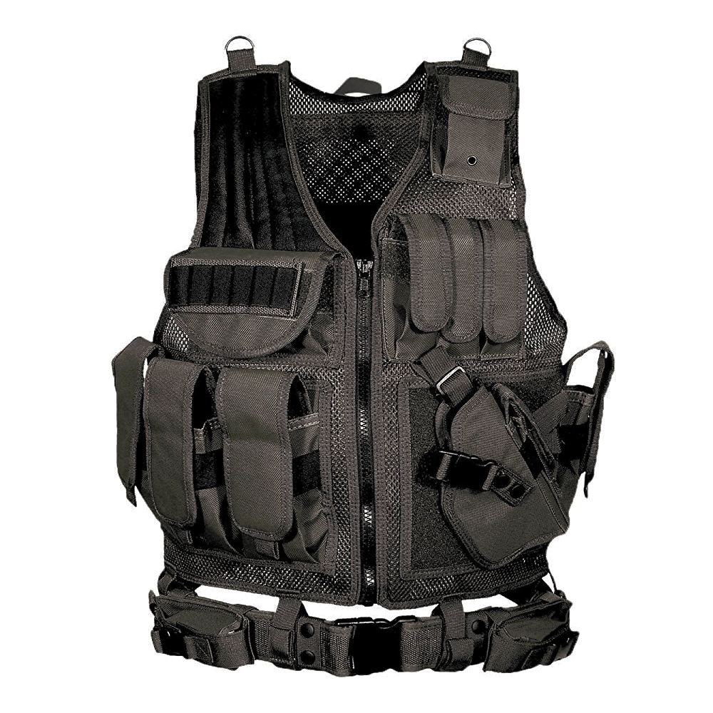 Deluxe Tactical Vest - Black Standard - Galati Gear available at Galati ...