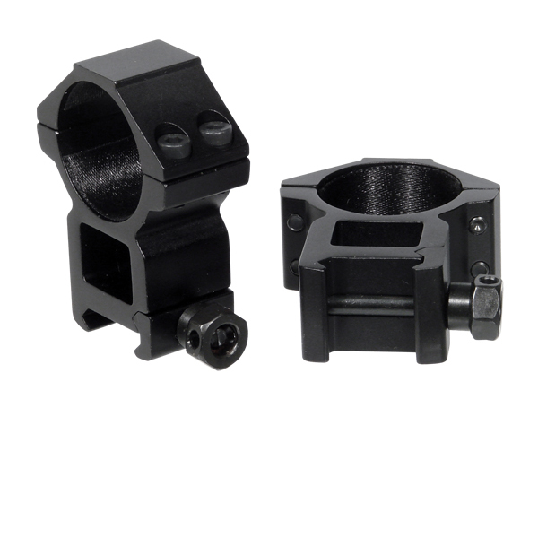 UTG Accushot 30mm High Profile Picatinny/Weaver Rings - Leapers ...