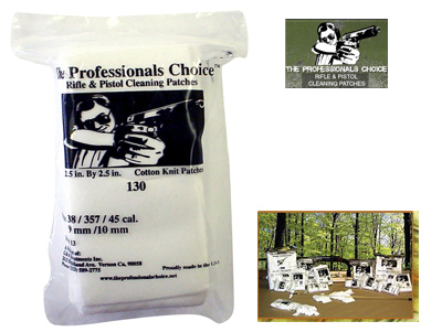 Gun+Cleaning+Patches+2.5x2.5+-+130+Pack+Professionals+Choice