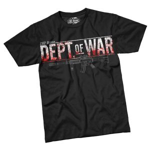 **Department of War T-Shirt - Black - Visual Unrest 7.62 Design Tshirt