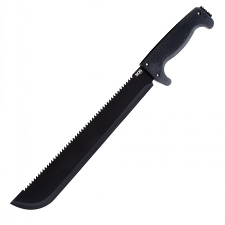 **SOGfari Machete - 13 inch Sawtooth Blade Black - SOG Speciality Knives