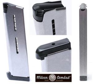 **Wilson Combat 1911 Full Size .45 ACP Ultra Thin Base Pad 10 Round Magazine - Stainless